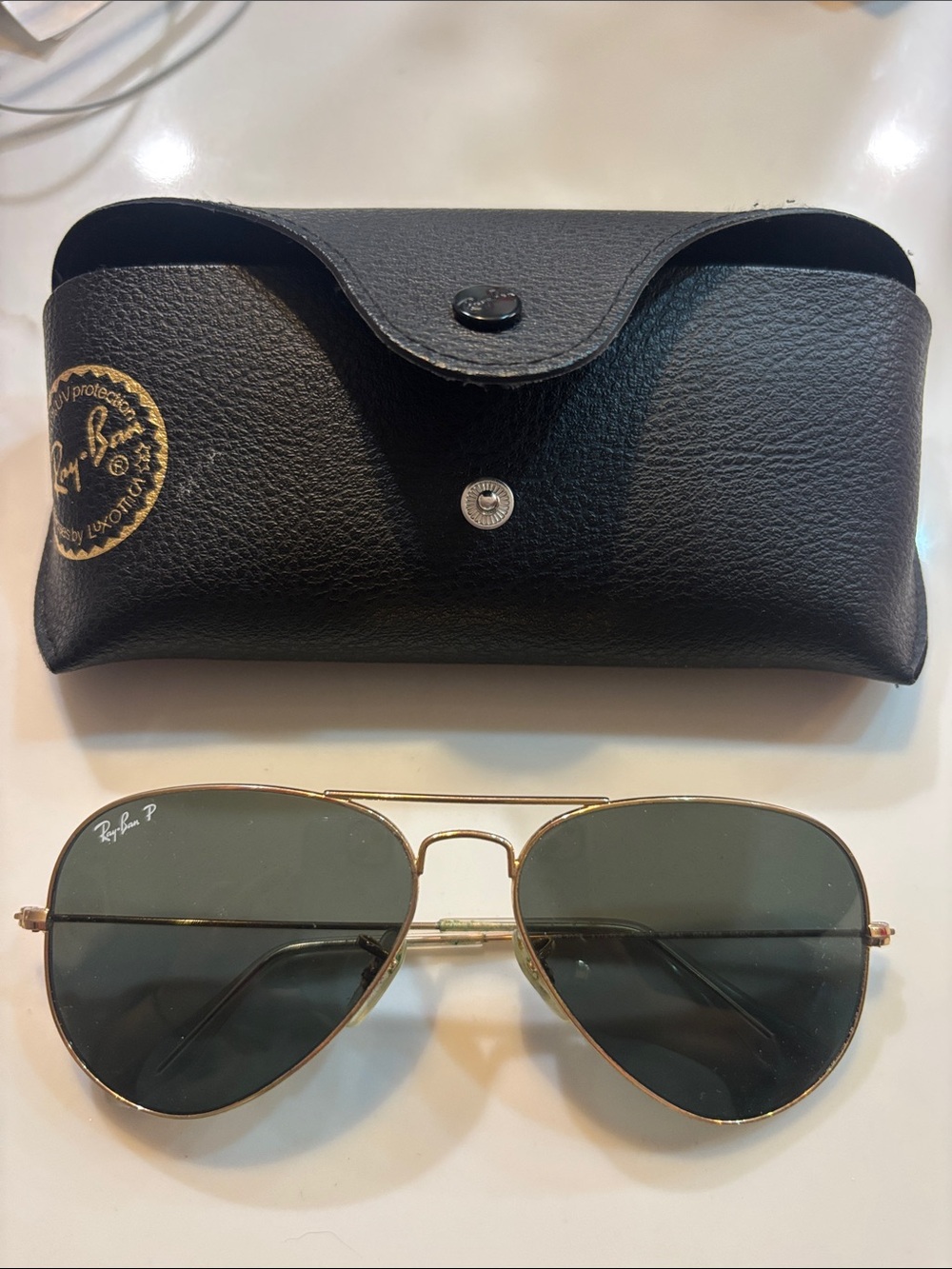 Authentic Polarized Ray Ban Aviators Unisex